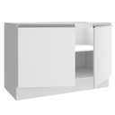 Ver imagem 5 de Balcão Gabinete de Pia Armário de Cozinha 120 cm 2 Portas Branco Glamy Madesa