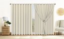 Ver imagem 1 de Cortina Linho Bege 5,40x2,60 C/ Forro Microfibra