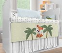 Ver imagem 2 de Kit Berço Enxoval de Bebê Safari Mapa Mundi Raposa