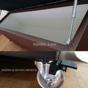 Ver imagem 4 de Kit Cabeceira e Recamier Luna Capitonê Baú Queen Cama Box Vermelho Rbl