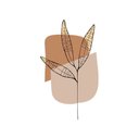 Ver imagem 5 de Adesivo Decorativo Flor Minimalista Fundo Branco 53x90cm