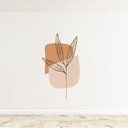 Ver imagem 4 de Adesivo Decorativo Flor Minimalista Fundo Branco 53x90cm