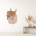 Ver imagem 2 de Adesivo Decorativo Flor Minimalista Fundo Branco 53x90cm