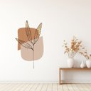 Ver imagem 3 de Adesivo Decorativo Flor Minimalista Fundo Branco 53x90cm