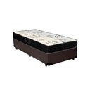 Ver imagem 1 de Cama Box Solteiro Colchão Mola Ensacada Belos Sonhos + Box Sintético 68x88x188:Marrom