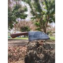 Ver imagem 5 de Faca Cutelo Sérvio Artesanal de Aço Carbono e Cabo de Aroeira