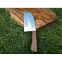 Ver imagem 2 de Faca Cutelo Sérvio Artesanal de Aço Carbono e Cabo de Aroeira