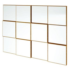 Quadro Espelho Argos Medio 1,00 Mt (larg) Cor Freijo - 59690