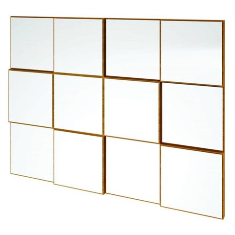Quadro Espelho Argos Medio 1,00 Mt (larg) Cor Freijo - 59690