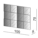 Ver imagem 2 de Quadro Espelho Argos Medio 1,00 Mt (larg) Cor Freijo - 59690