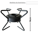 Ver imagem 6 de Fogareiro a Álcool Espiriteira com Chapa Reforçado Portatil