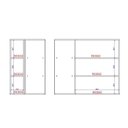Ver imagem 2 de Armário Aéreo de Canto Milla Mdf 2 Portas Branco 80 Cm Carraro