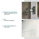 Ver imagem 3 de Armário Aéreo de Canto Milla Mdf 2 Portas Branco 80 Cm Carraro