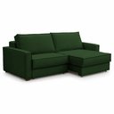 Ver imagem 1 de Sofá Sala de Estar Nilo Retratil Manual 240cm 4 Lugares Linho Verde m1 - Monari Design