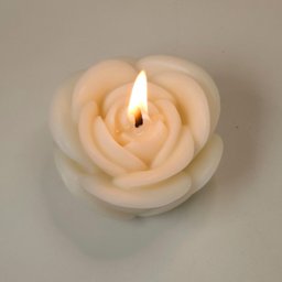 Trio de Vela Decorativa Rosa Realista Kit com 3 Velas - 5