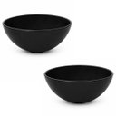 Ver imagem 1 de Kit 2 Unidades Cubas para Banheiro 28cm Plástico Leve Forte Preto