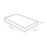 Colchão Berço Ortobom Baby Light D18 (70x130x12) - Espuma D18 Selada, Antialérgico e Antiácaro  - 2