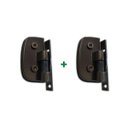 Ver imagem 1 de 2 Dobradiças Automáticas 1114 Cor Bronze Para Box Banheiro