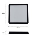 Ver imagem 5 de Kit 3 Painel Led 20,4x20,4 Quadrado Preto Sobrepor 18w 6500k Foxlux