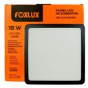 Ver imagem 3 de Kit 3 Painel Led 20,4x20,4 Quadrado Preto Sobrepor 18w 6500k Foxlux