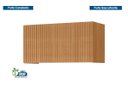 Ver imagem 4 de Módulo Cozinha Nesher Rainha Armário 1 Porta Basculante 80 Cm Nature - Nesher