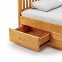 Ver imagem 7 de Cama Solteiro 03 Gavetas - Madeira Maciça Mel