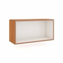 Ver imagem 2 de Nicho de Parede para Livro Retangular 66x33 Cm Mdf Freijó Off White Dalla Costa