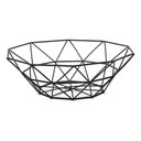 Ver imagem 1 de Fruteira de Mesa Redonda em Metal Preta 27cm - Cesta de Frutas Aramada