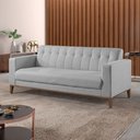 Ver imagem 2 de Sofá 2 Lugares Base de Madeira Saturno 02 com Canela