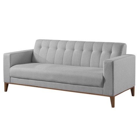 Sofá 2 Lugares Base de Madeira Saturno 02 com Canela