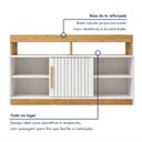 Ver imagem 4 de Rack para TV até 50 Polegadas MDF 120cm 1 Porta de Correr Eldorado