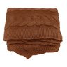 Manta de Tricô Trama Cascata Ferrugem 0,90x1,80 Lili Casa Único - 1