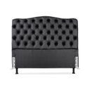 Ver imagem 1 de Cabeceira Casal 138 - Bello Box - Dunas Sintético Preto