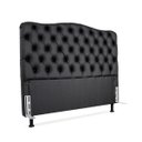 Ver imagem 2 de Cabeceira Casal 138 - Bello Box - Dunas Sintético Preto