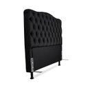 Ver imagem 3 de Cabeceira Casal 138 - Bello Box - Dunas Sintético Preto