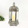 Lanterna Marroquina Decorativa Prata Envelhecida 49x25x22cm - 2