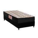 Ver imagem 1 de Conjunto Box Solteiro: Colchão Espuma Paropas D28 Pasquale Black + Base Crc Suede Black (78x188)