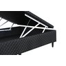Cama Box Baú Queen + Colchão Molas Ensacadas New Londres Umaflex (158x198x72cm) Cinza Box Preto - 6