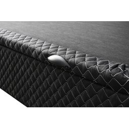 Cama Box Baú Queen + Colchão Molas Ensacadas New Londres Umaflex (158x198x72cm) Cinza Box Preto - 7