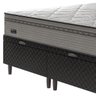 Cama Box Baú Queen + Colchão Molas Ensacadas New Londres Umaflex (158x198x72cm) Cinza Box Preto - 8