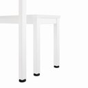 Ver imagem 5 de Mesa Cozinha e Refeitório 180cm x 90cm Pés Metal com 2 Bancos F5 Office Cor:Branco