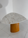 Ver imagem 5 de Mesa Jantar Orgânica Cone Canya 100x105cm - MDF Pietra Bronze