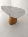 Ver imagem 3 de Mesa Jantar Orgânica Cone Canya 100x105cm - MDF Pietra Bronze