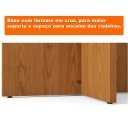 Ver imagem 4 de Mesa de Jantar 4 Lugares Dj Hera 1,20 Tampo Reto Freijó / Off White (24603.222) DJ MÓVEIS