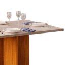 Ver imagem 2 de Mesa de Jantar 4 Lugares Dj Hera 1,20 Tampo Reto Freijó / Off White (24603.222) DJ MÓVEIS