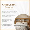 Ver imagem 2 de Cabeceira Elegance Queen em MDF com Espaço Organizador Design Moderno Nature Off White