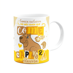 Caneca Divertida Namorados - que Come Igual Uma Capivara - 2