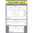Ver imagem 2 de Tampo Granitado Ideal para Área Gourmet/churrasqueira Rorato 1,18x0,50cm