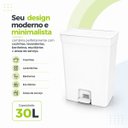 Ver imagem 5 de Lixeira de Pedal Dupla Branco 30L Trium ou