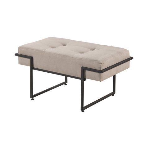 Puff Confortavel de Luxo Tecido Linho